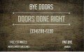 Bye Door Installs